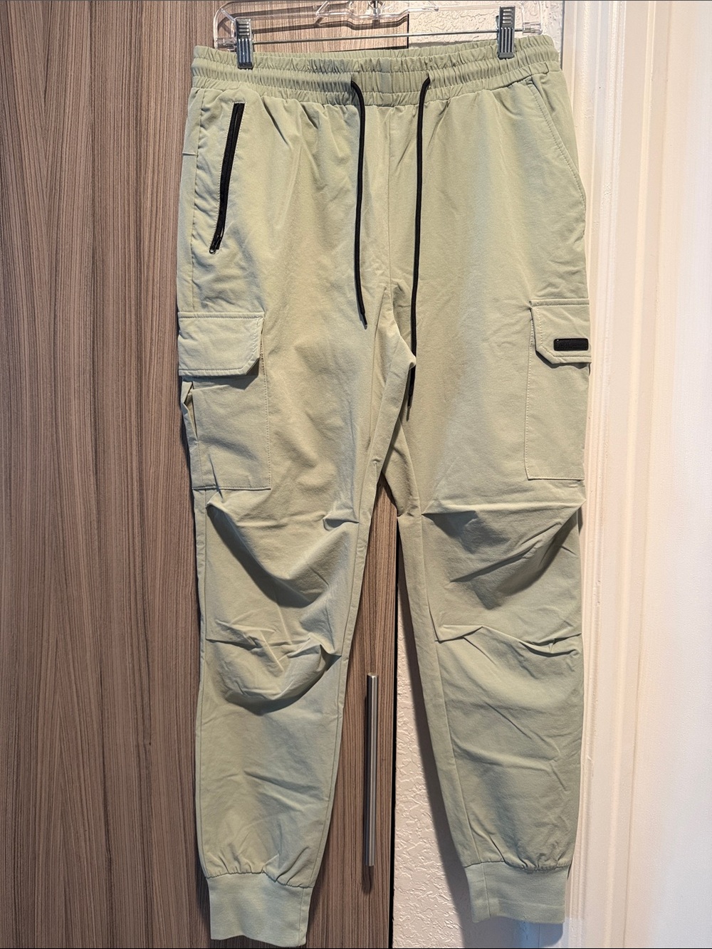 Men's Cargo Jogger Pants in Light Sage - Casual Utility Style